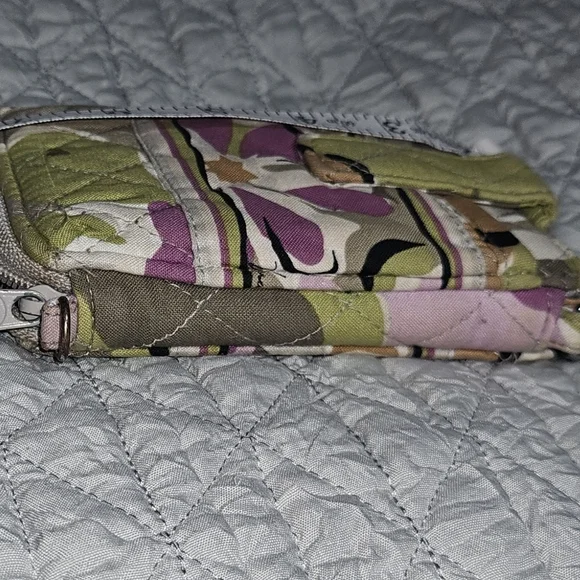 Vera Bradley Purple and Green Floral Wristlet - Picture 3 of 7